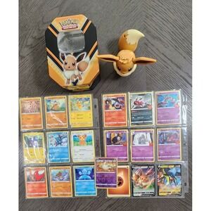 Pokemon Eevee Select Talking Figure and Cards Lot